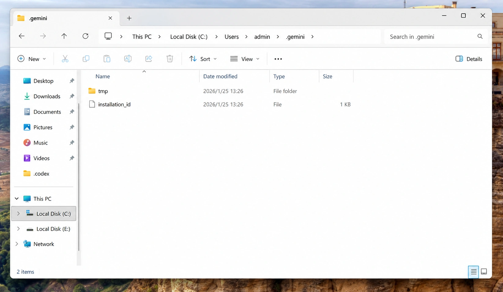 Gemini configuration folder